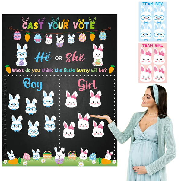 GENDER REVEAL BABY SHOWER Party Game What Will Baby Be Voting