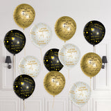 PANTIDE 37Pcs We Will Miss You Balloons Set 12 Inches Black White Gold Latex Balloons with Ribbon Funny Don’t Go We Beg You Later Traitor Retirement Birthday Party Supplies Decorations for Men Women