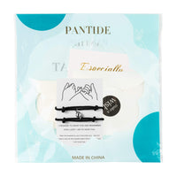 PANTIDE 2Pcs Magnetic Couples Bracelets Set-Mutual Attraction Matching Relationship Adjustable Distance Bracelet Gift with Envelop, Greeting Card, Velvet Bag for Lover Girlfriend Boyfriend Best Friend